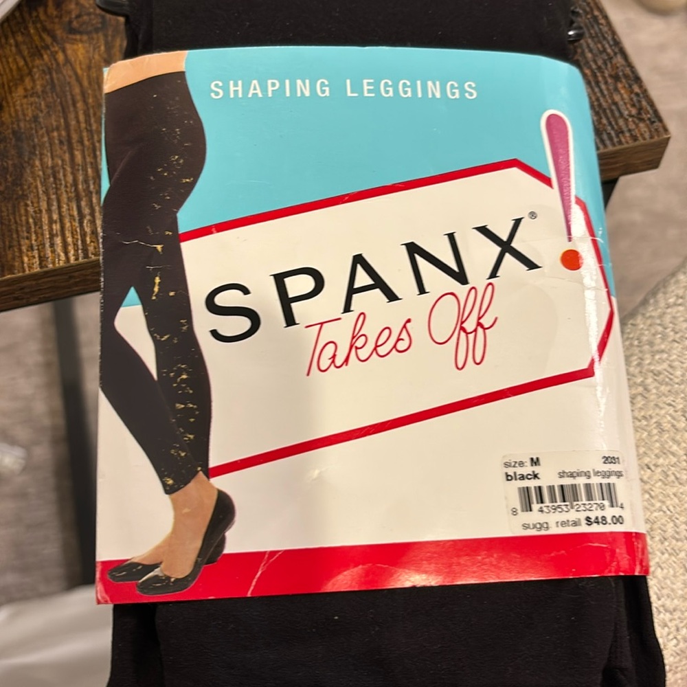 Spanx Shaping Leggings Black NWT size Medium